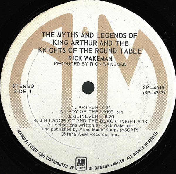 Rick Wakeman : The Myths And Legends Of King Arthur And The Knights Of The Round Table (LP, Album)