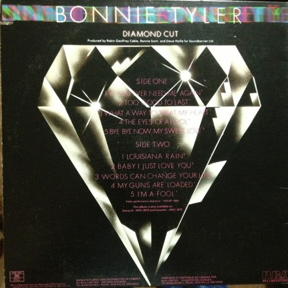 Bonnie Tyler : Diamond Cut (LP, Album)