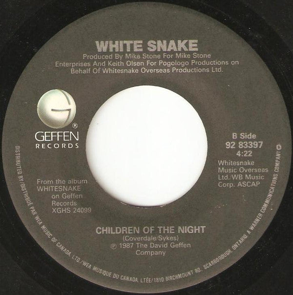 White Snake* : Here I Go Again (7", Single)