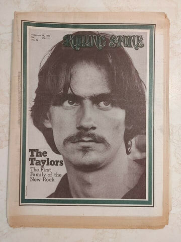 Rolling Stone Magazine James Taylor Feb. 18, 1971