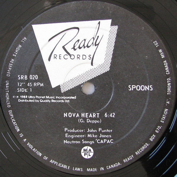 Spoons : Nova Heart (12", Single)