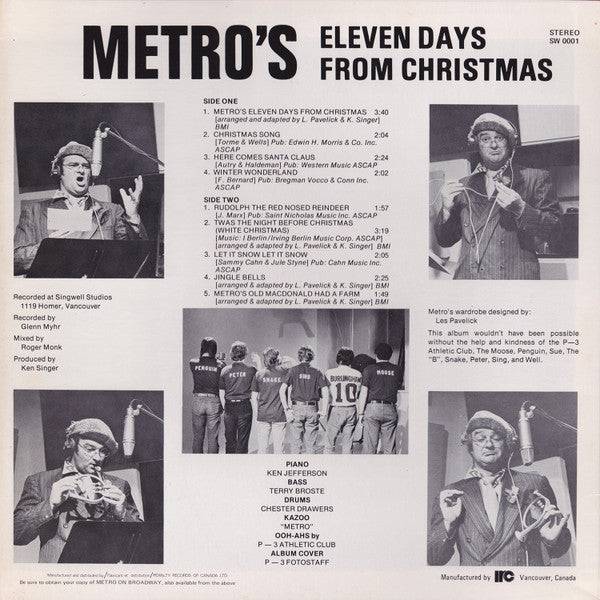 Metro (37) : Metro's Eleven Days From Christmas (LP, Album)