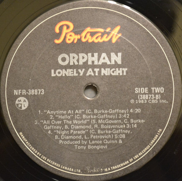 Orphan (2) : Lonely At Night (LP, Album)