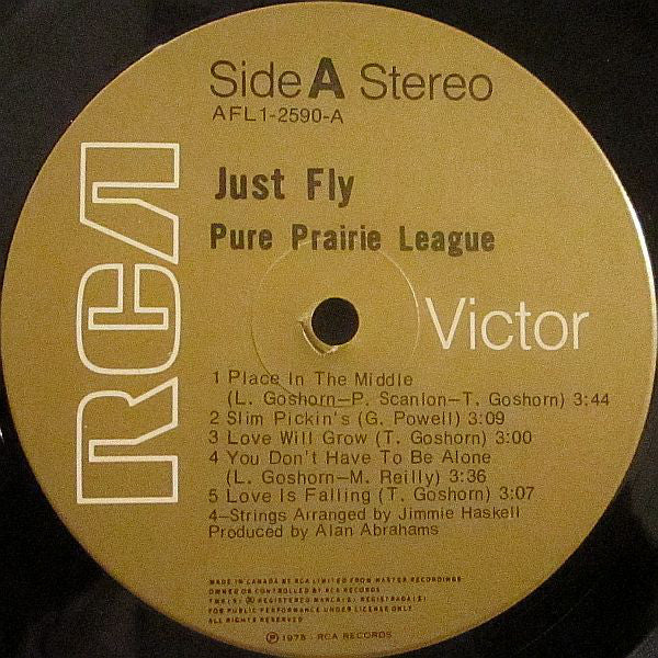 Pure Prairie League : Just Fly (LP)