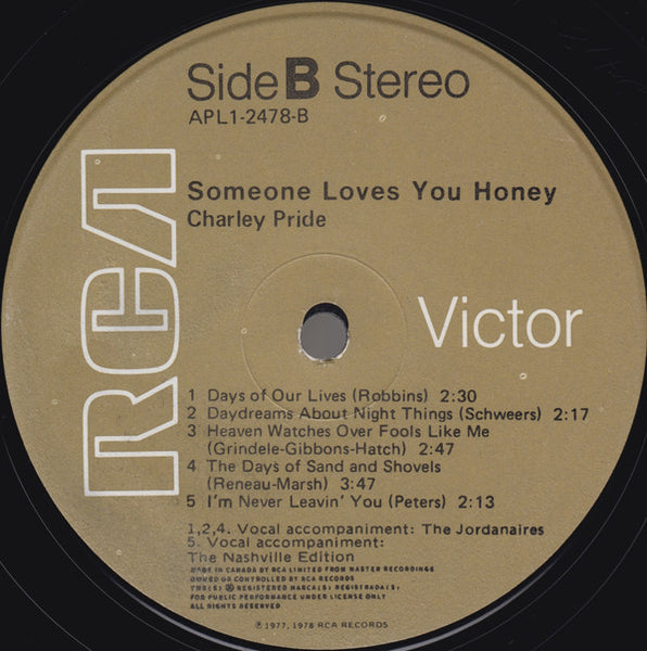 Charley Pride : Someone Loves You Honey (LP, Album)
