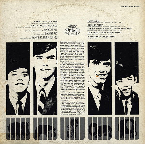 The Cowsills Plus The Lincoln Park Zoo : The Cowsills Plus The Lincoln Park Zoo (LP, Comp)