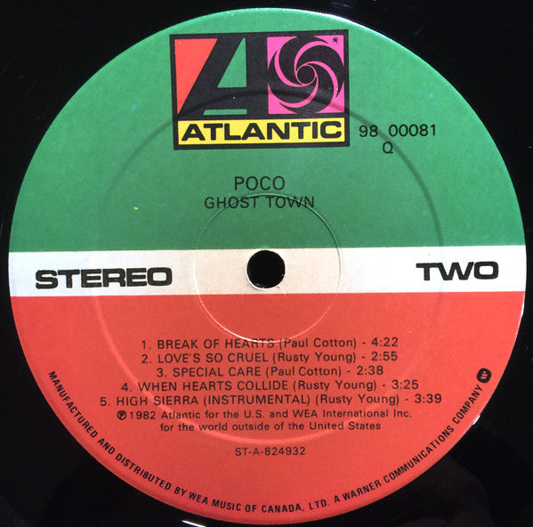 Poco (3) : Ghost Town (LP, Album)
