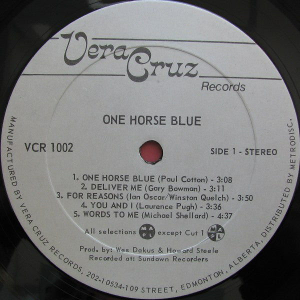 One Horse Blue : One Horse Blue (LP, Album)