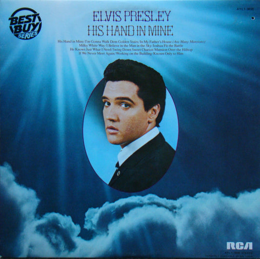 Elvis Presley : His Hand In Mine (LP, Album, RE)