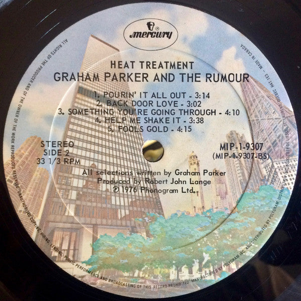 Graham Parker And The Rumour : Heat Treatment (LP, Album, RE)