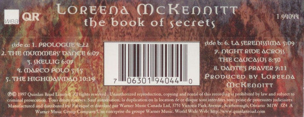 Loreena McKennitt : The Book Of Secrets (Cass, Album, Dol)