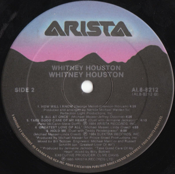 Whitney Houston - Whitney Houston (LP, Album) (Good Plus (G+))