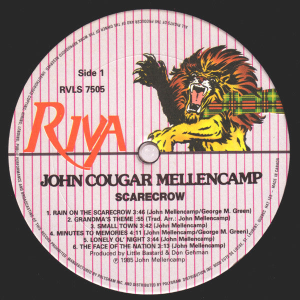 John Cougar Mellencamp : Scarecrow (LP, Album)