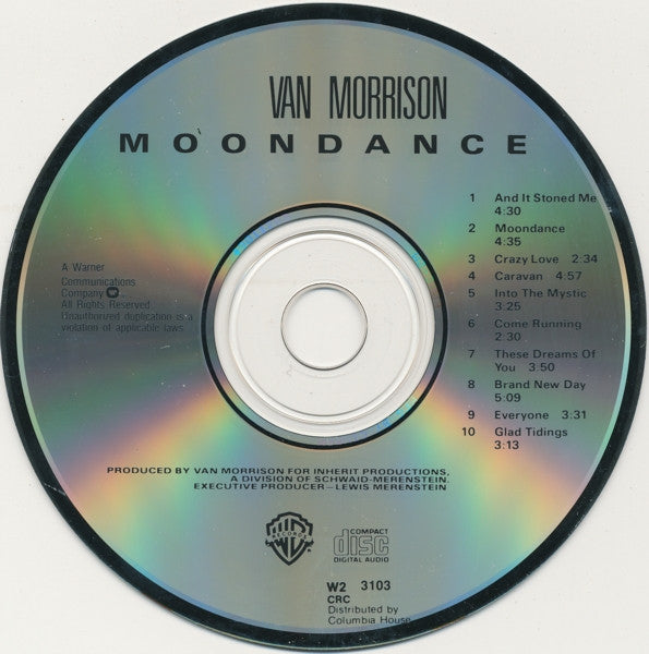 Van Morrison : Moondance (CD, Album, Club, RE)