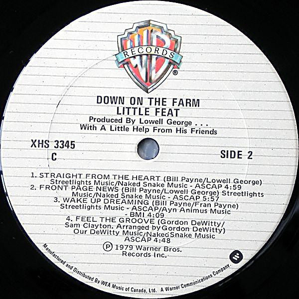 Little Feat : Down On The Farm (LP, Album)