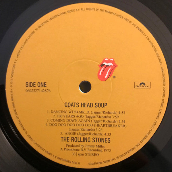 The Rolling Stones : Goats Head Soup (LP, Album, RE, RM, 180)