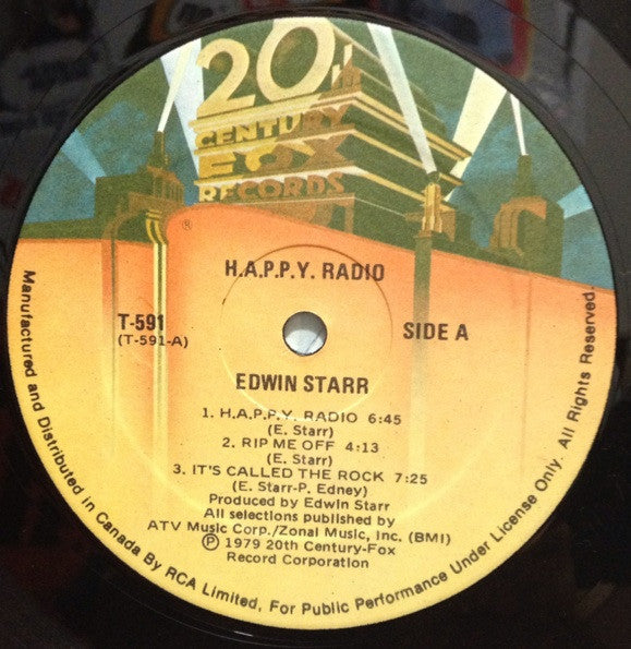 Edwin Starr : H.A.P.P.Y. Radio (LP, Album)