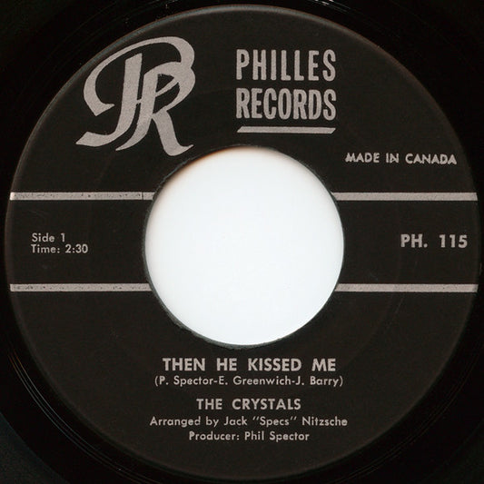 The Crystals : Then He Kissed Me (7", Single)