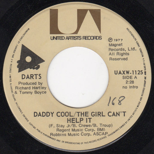 Darts : Daddy Cool/The Girl Can't Help It (7", Single)