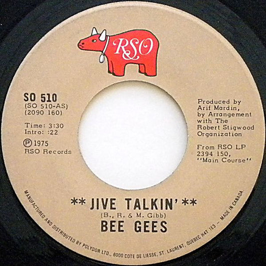 Bee Gees : Jive Talkin' (7", Single)