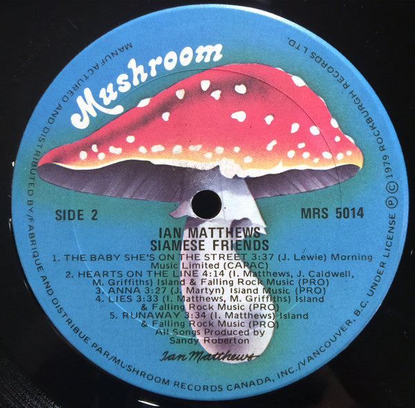 Iain Matthews : Siamese Friends (LP, Album)