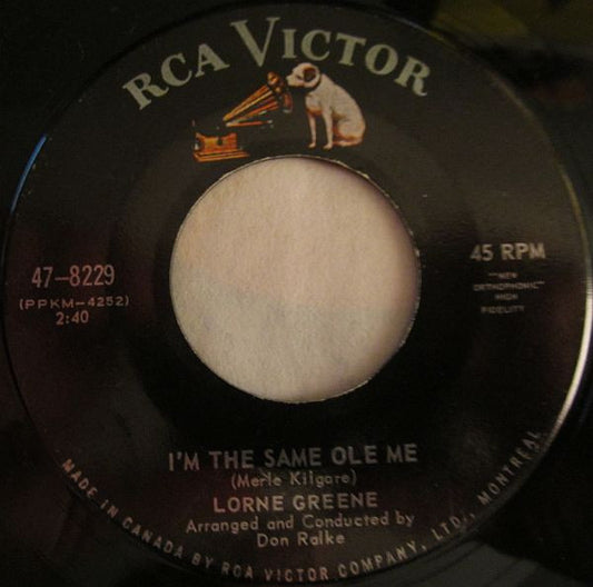 Lorne Greene : I'm The Same Ole Me / Love Finds A Way (7", Single)