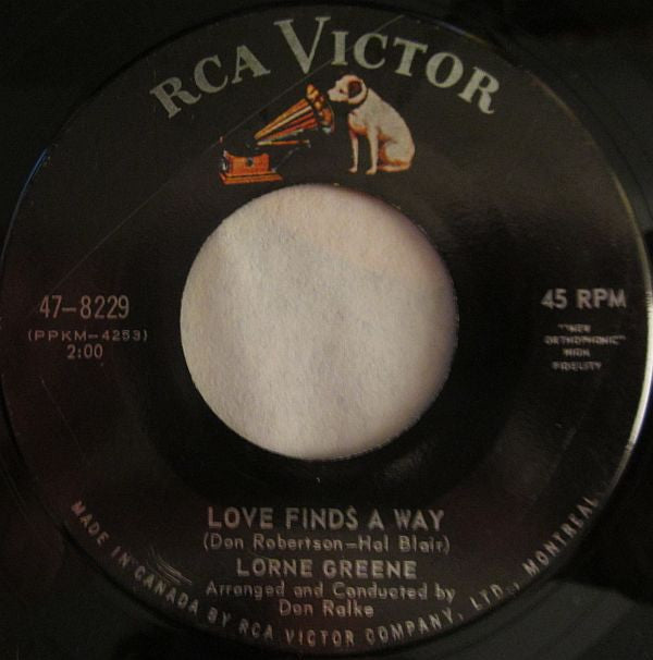 Lorne Greene : I'm The Same Ole Me / Love Finds A Way (7", Single)