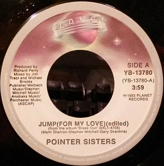 Pointer Sisters : Jump (For My Love) (7", Single)