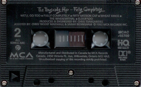 The Tragically Hip : Fully Completely (Cass, Album, Dol)