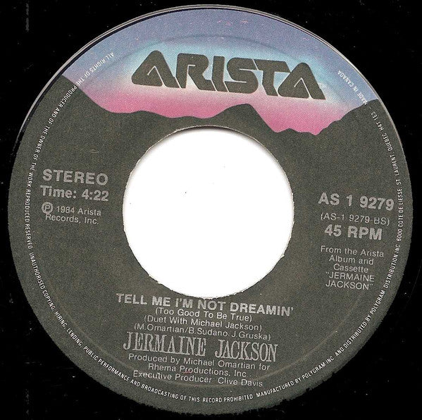 Jermaine Jackson : Do What You Do / Tell Me I’m Not Dreamin’ (7", Single)
