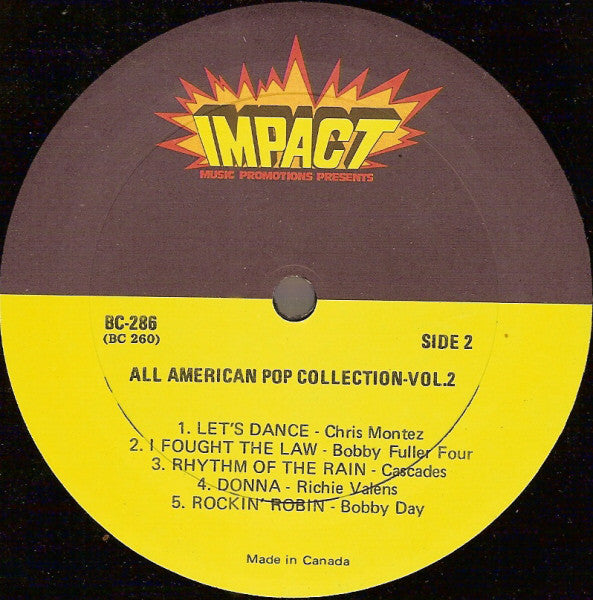 Various : The All American Pop Collection Volume 2 (LP, Comp)
