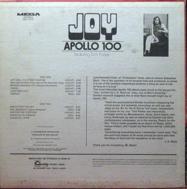 Apollo 100 : Joy (LP, Album)