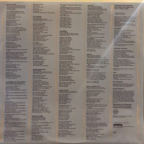 Daryl Hall & John Oates : Ooh Yeah! (LP, Album, Club)