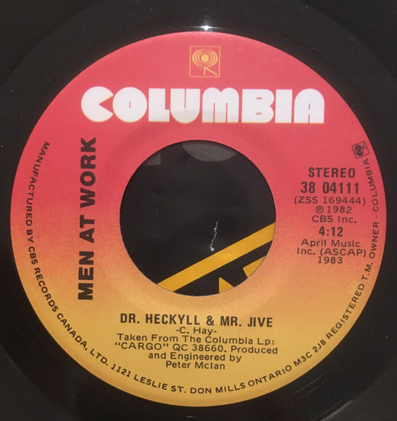 Men At Work : Dr. Heckyll & Mr. Jive (7")