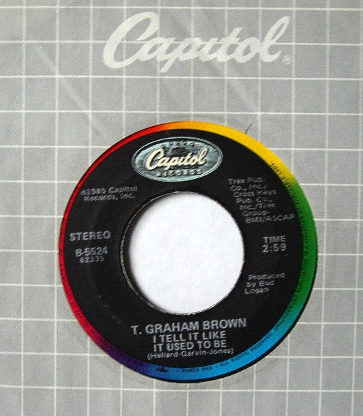 T. Graham Brown : Quittin' Time / I Tell It Like It Used To Be (7", Single)
