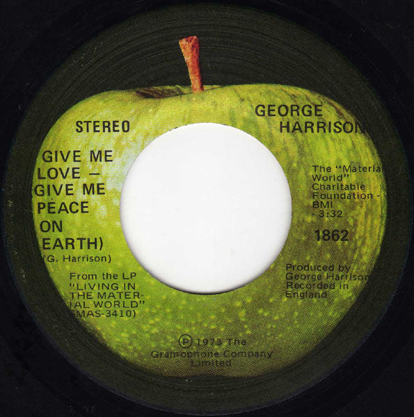 George Harrison : Give Me Love (Give Me Peace On Earth) (7", Single)