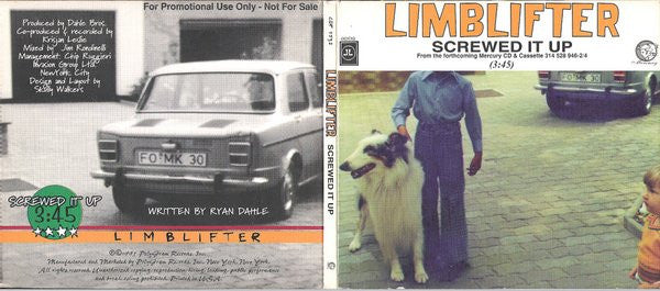 Limblifter : Screwed It Up (CD, Single, Promo)