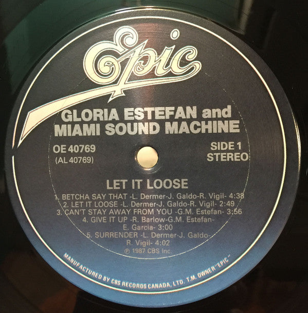 Buy Gloria Estefan And Miami Sound Machine* : Let It Loose