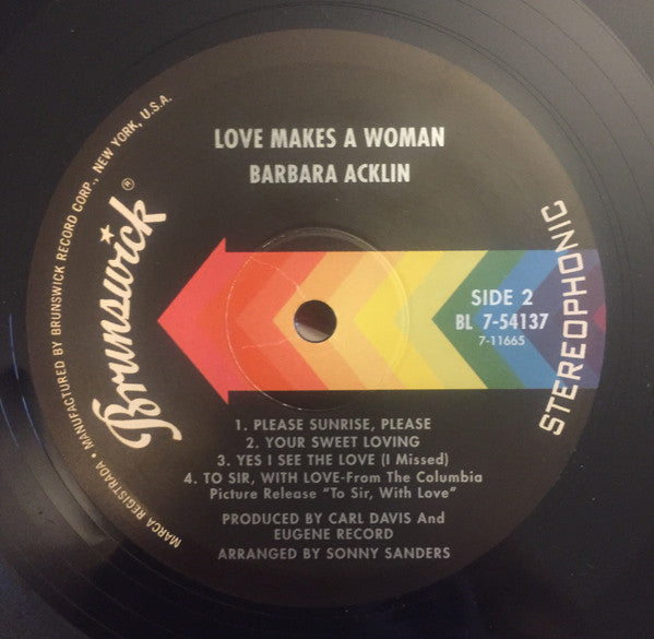 Barbara Acklin - Love Makes A Woman (LP, Album, RE) (Good Plus (G+))