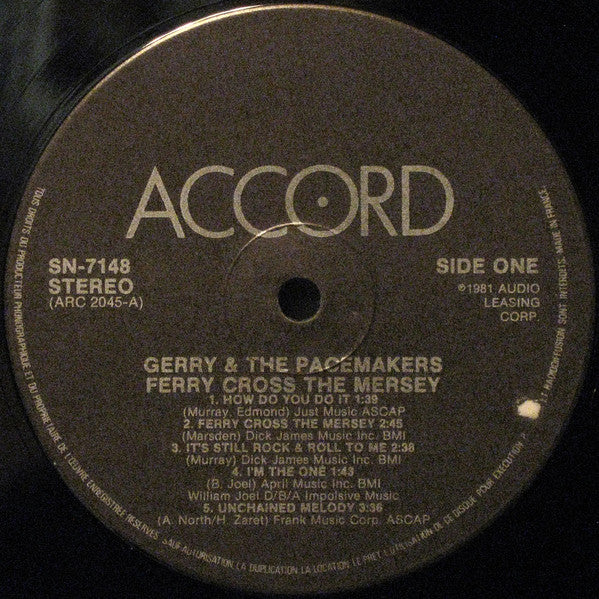 Gerry & The Pacemakers : Ferry Cross The Mersey (LP, Re-)