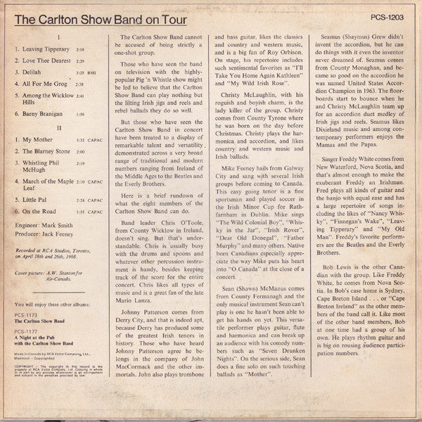 The Carlton Showband : On Tour (LP, Album)
