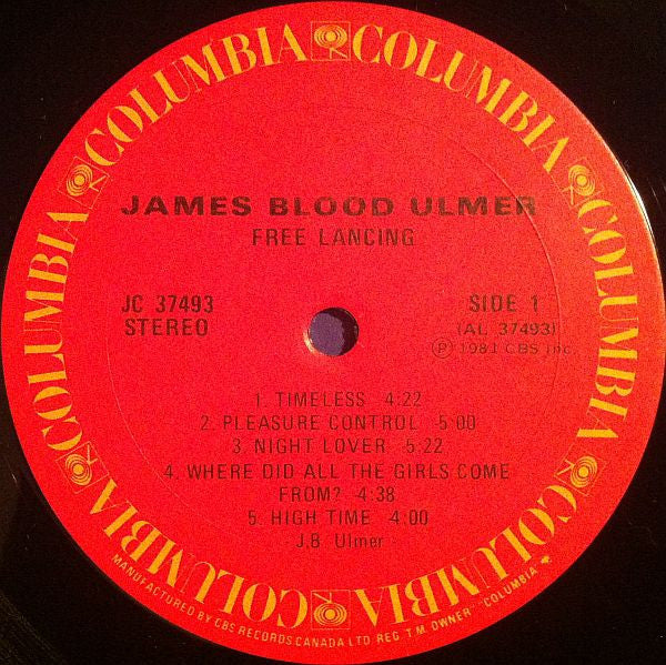 James Blood Ulmer : Free Lancing (LP, Album)