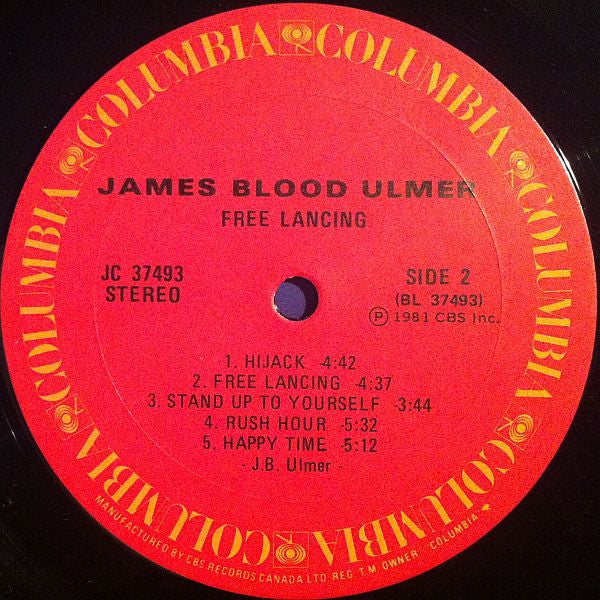 James Blood Ulmer : Free Lancing (LP, Album)