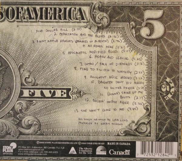 The Corb Lund Band : Five Dollar Bill (CD, Album, Car)