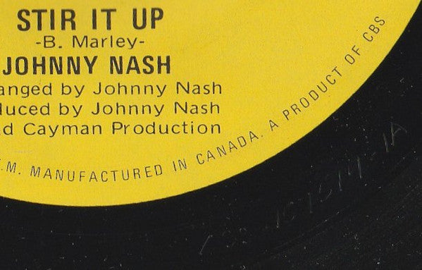 Johnny Nash : Stir It Up / Ooh Baby You've Been Good To Me (7", Single)