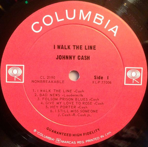 Johnny Cash : I Walk The Line (LP, Album, Mono)