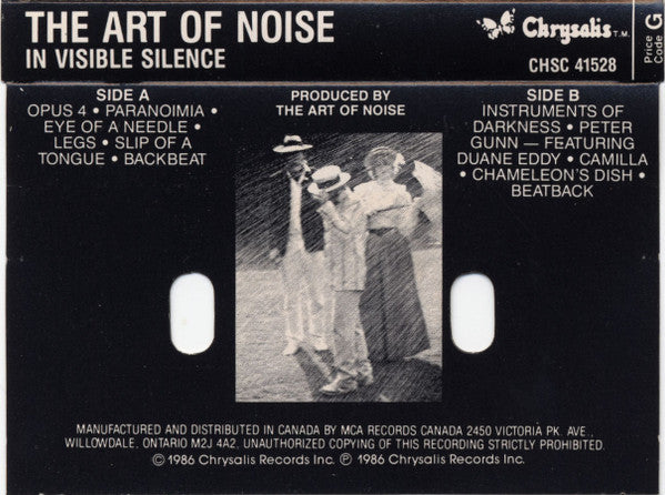 The Art Of Noise In Visible Silence Cass Album Dol Very Good Plus VG