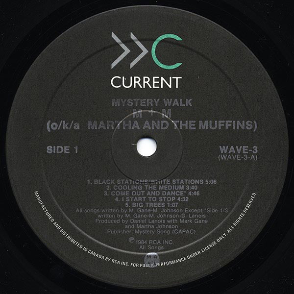 M+M* o/k/a Martha And The Muffins : Mystery Walk (LP, Album, Sil)