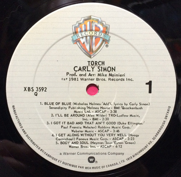 Carly Simon : Torch (LP, Album)