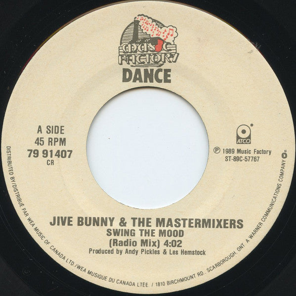 Jive Bunny And The Mastermixers : Swing The Mood (7")